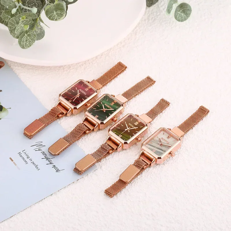Women Watches Fashion Square L - Luxury Watch With Green Dial avaliação e preço