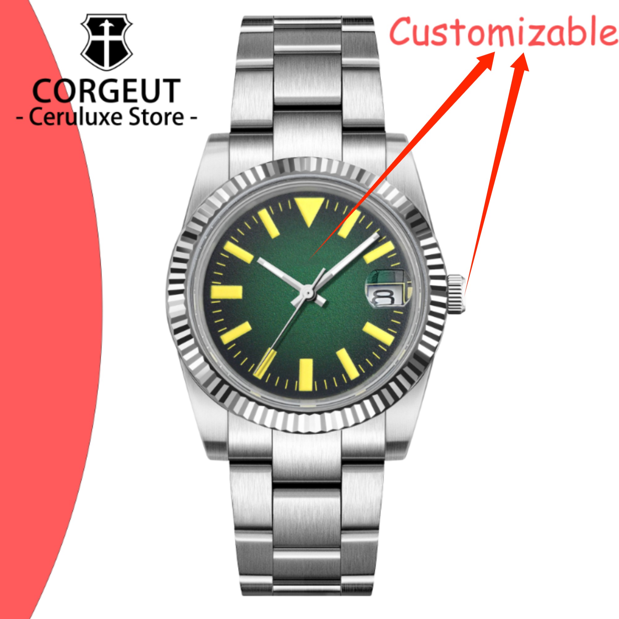 Custom Logo 36/39mm New NH35 A - Luxury Watch Straps avaliação e preço