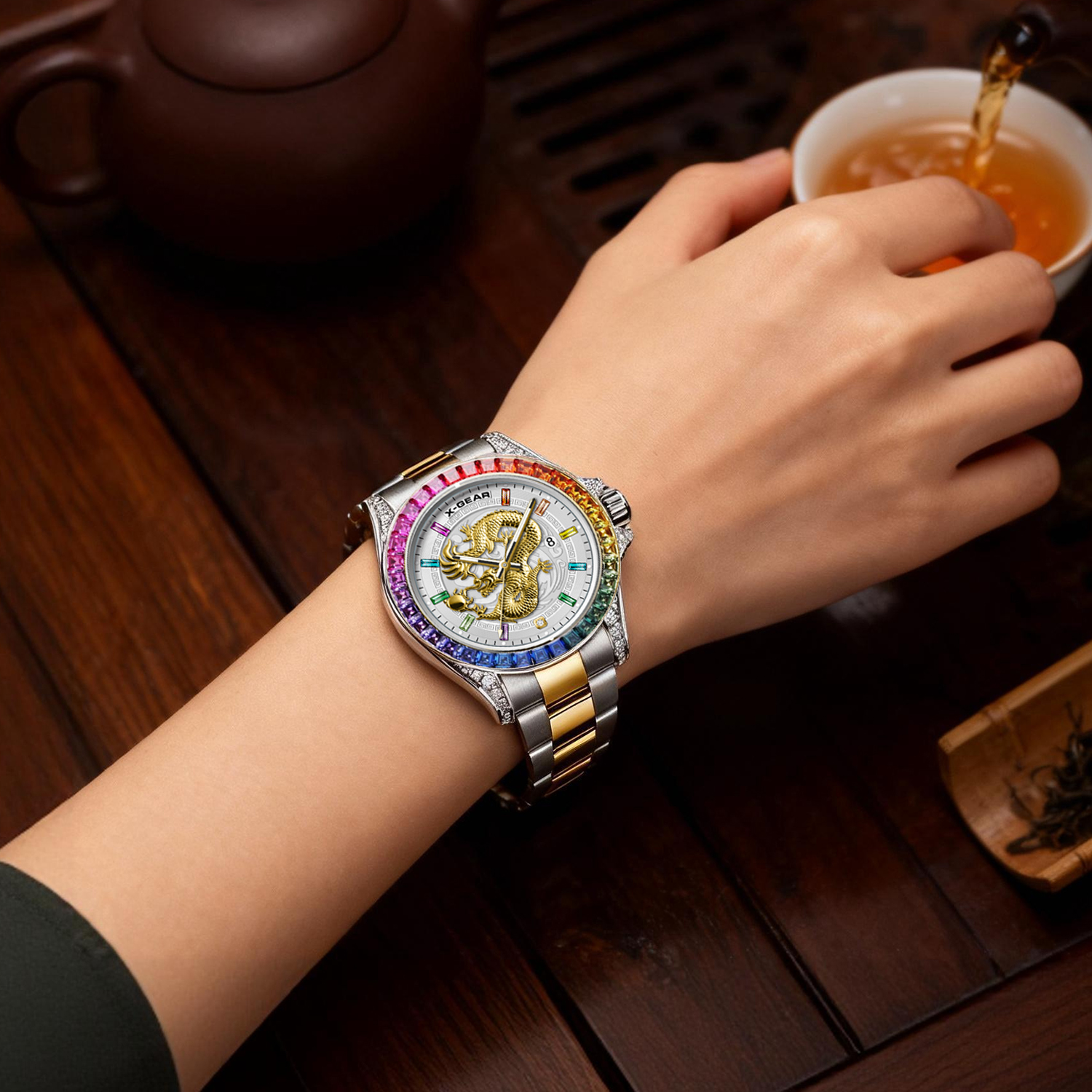 X-GEAR Real Dragon Dial Men's  - Luxury X I Watch avaliação e preço