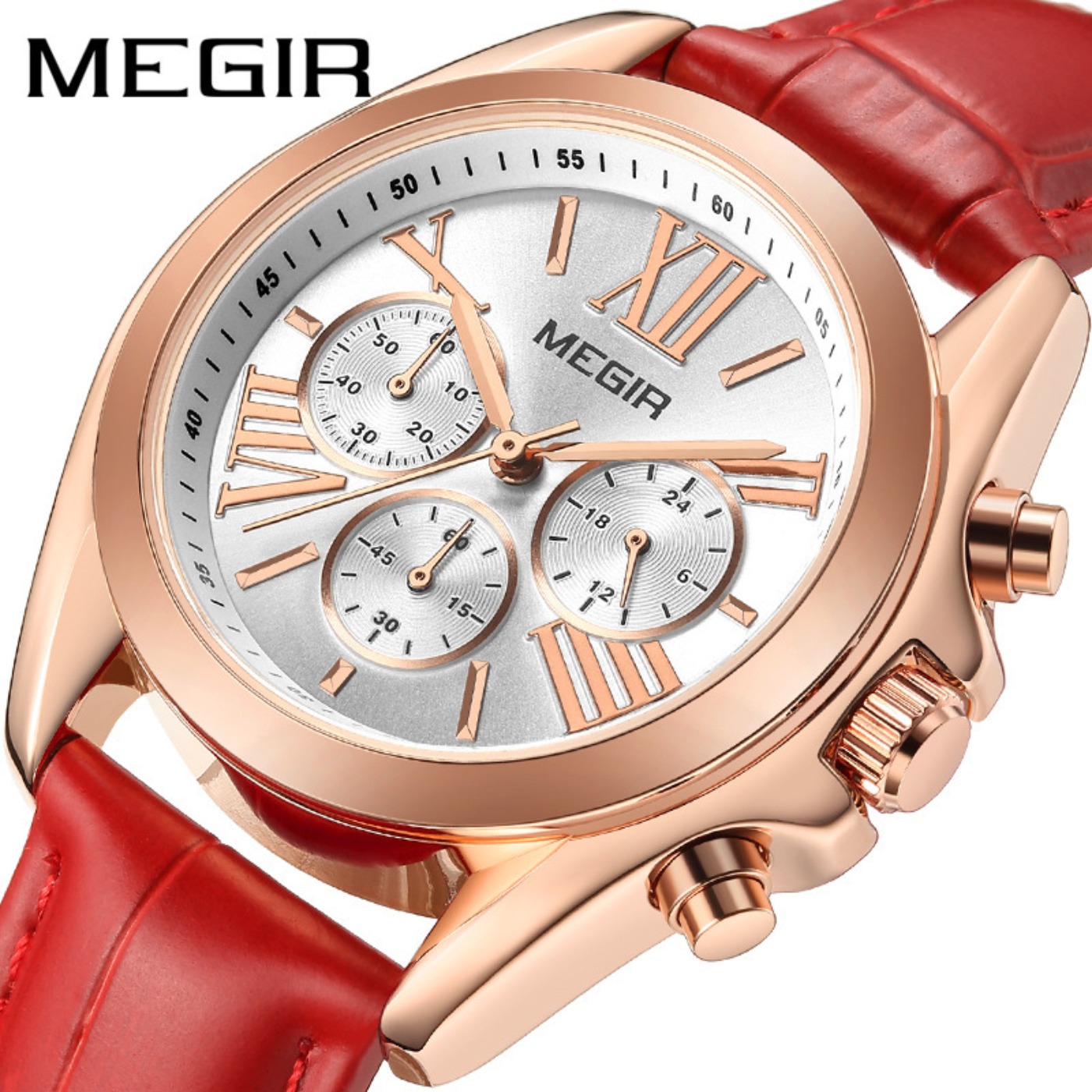 MEGIR New Luxury Leather Watch - Luxury Watch avaliação e preço