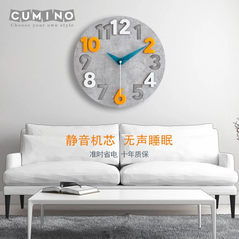 Modern 3d Wall Clock Wood Cloc - Luxury Watch Europe avaliação e preço