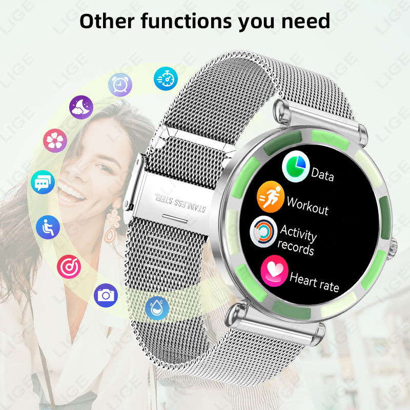 LIGE Luxury Women Smart Watche - Luxury Watch Hd avaliação e preço