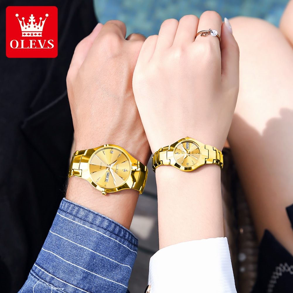 OLEVS TOP Brand Gold Watches f - Luxury Watch Manufacturers avaliação e preço