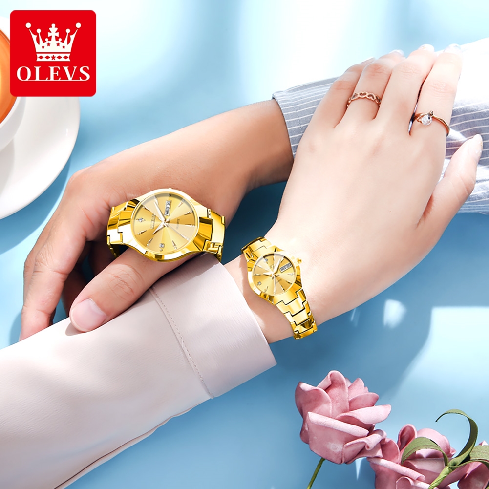 OLEVS TOP Brand Gold Watches f - Luxury Watch Manufacturers avaliação e preço