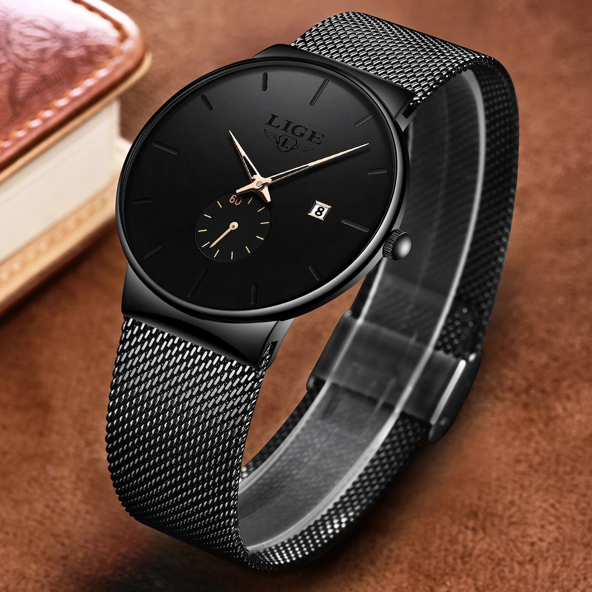 LIGE Fashion Mens Watches Top  - Luxury Watch Manufacturers avaliação e preço
