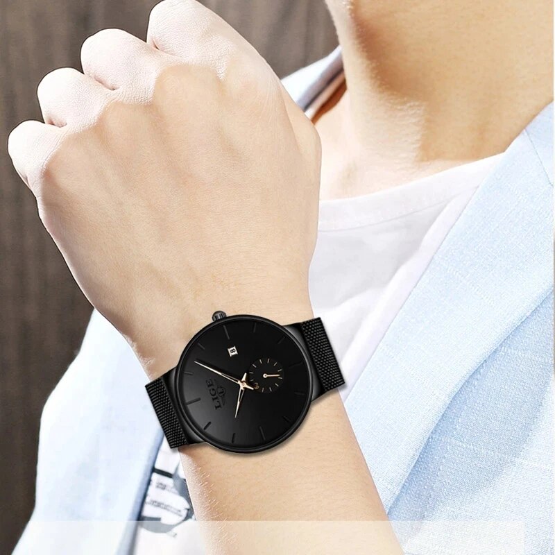 LIGE Fashion Mens Watches Top  - Luxury Watch Manufacturers avaliação e preço