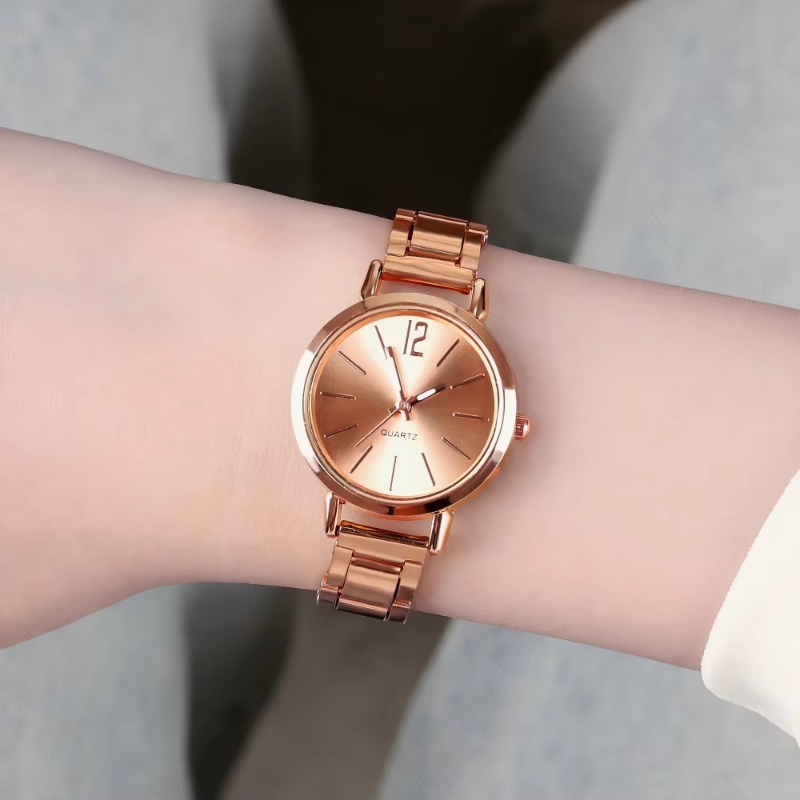 2pcs Set Watch Luxury Women Si - Lux Watch avaliação e preço