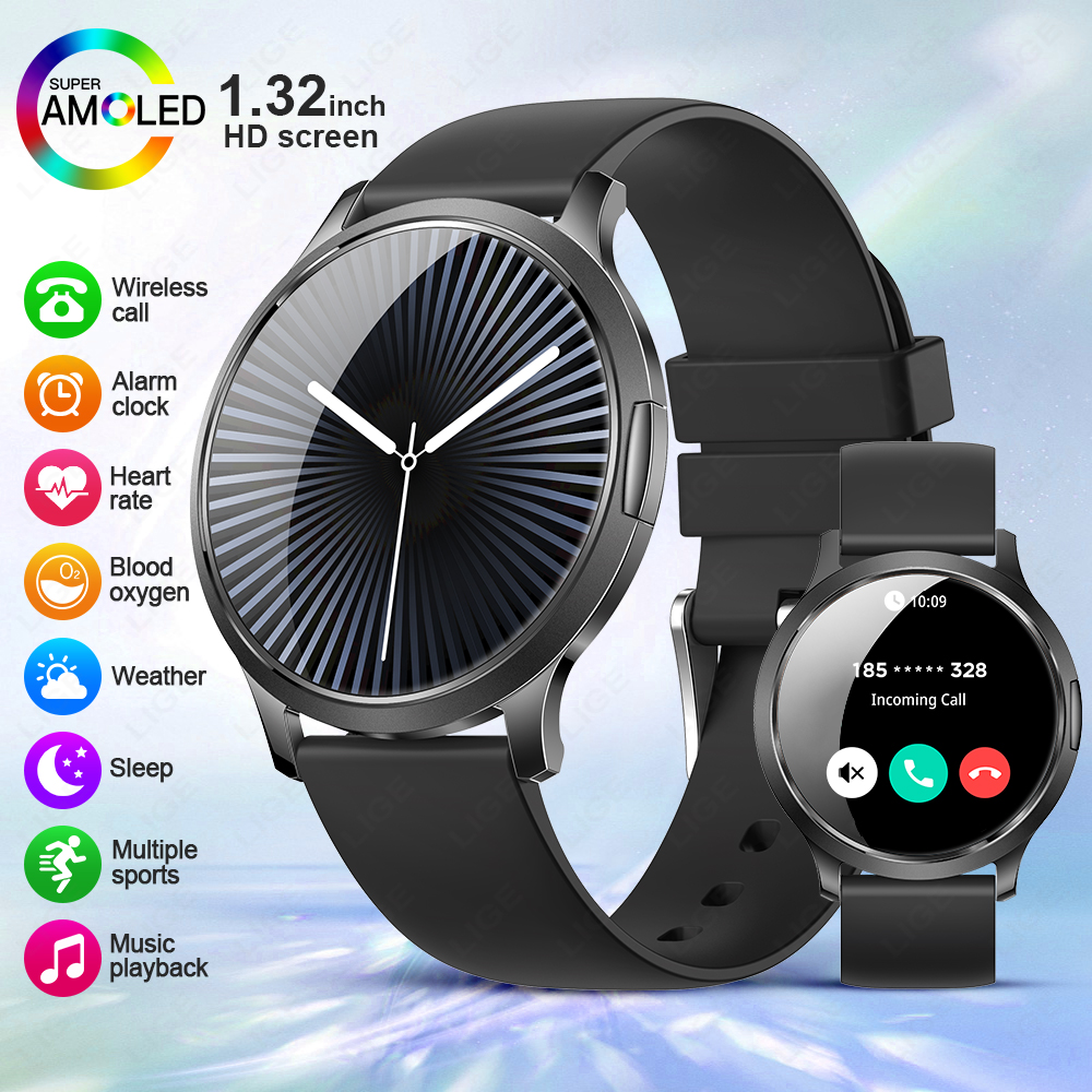 New LIGE Ultra-thin AMOLED HD  - Luxury Watch Hd avaliação e preço