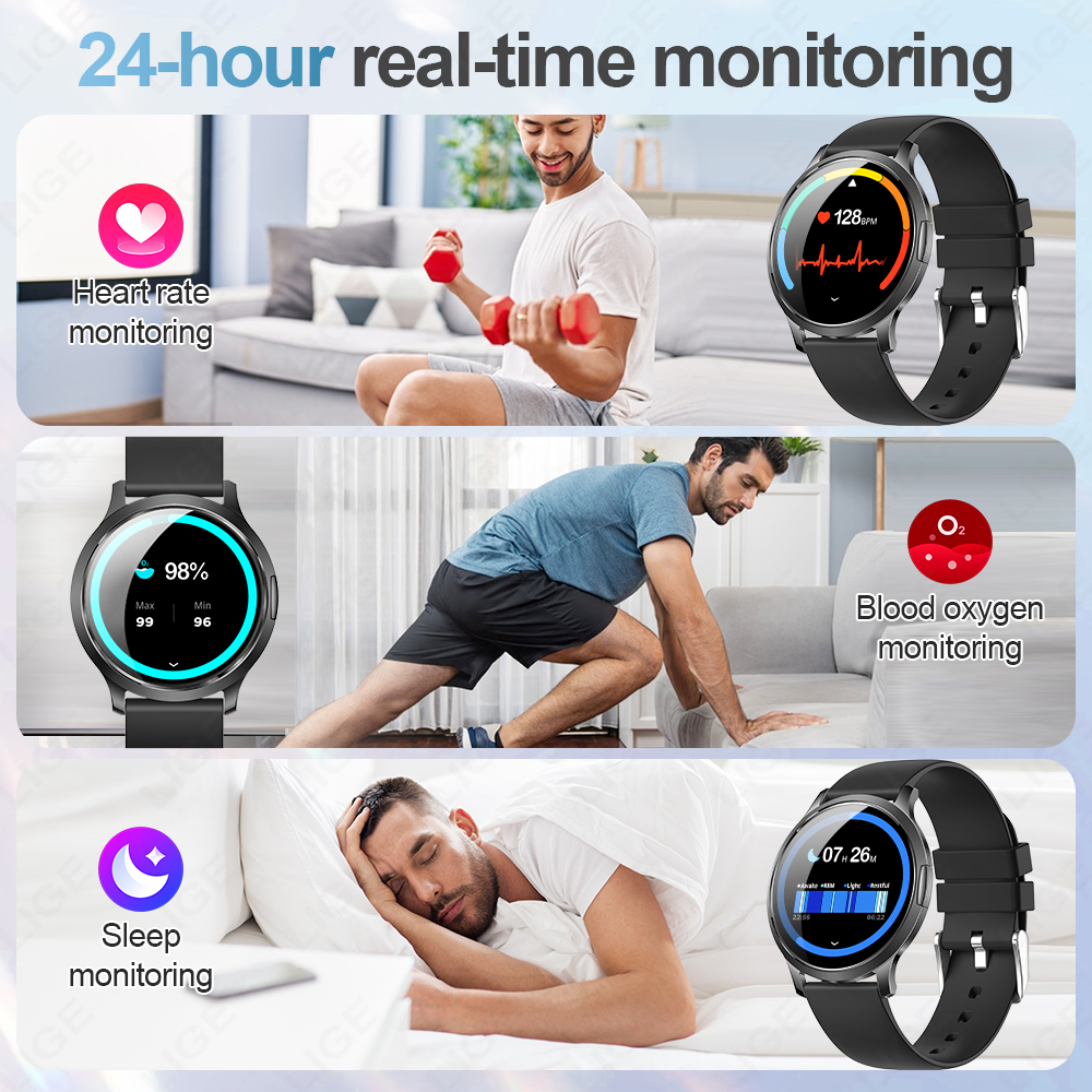 New LIGE Ultra-thin AMOLED HD  - Luxury Watch Hd avaliação e preço