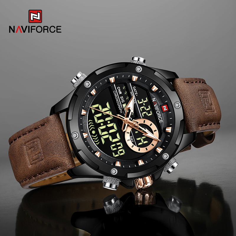 New NAVIFORCE Men Watches Quar - Luxury Watch Manufacturers avaliação e preço