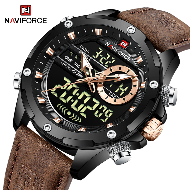 New NAVIFORCE Men Watches Quar - Luxury Watch Manufacturers avaliação e preço