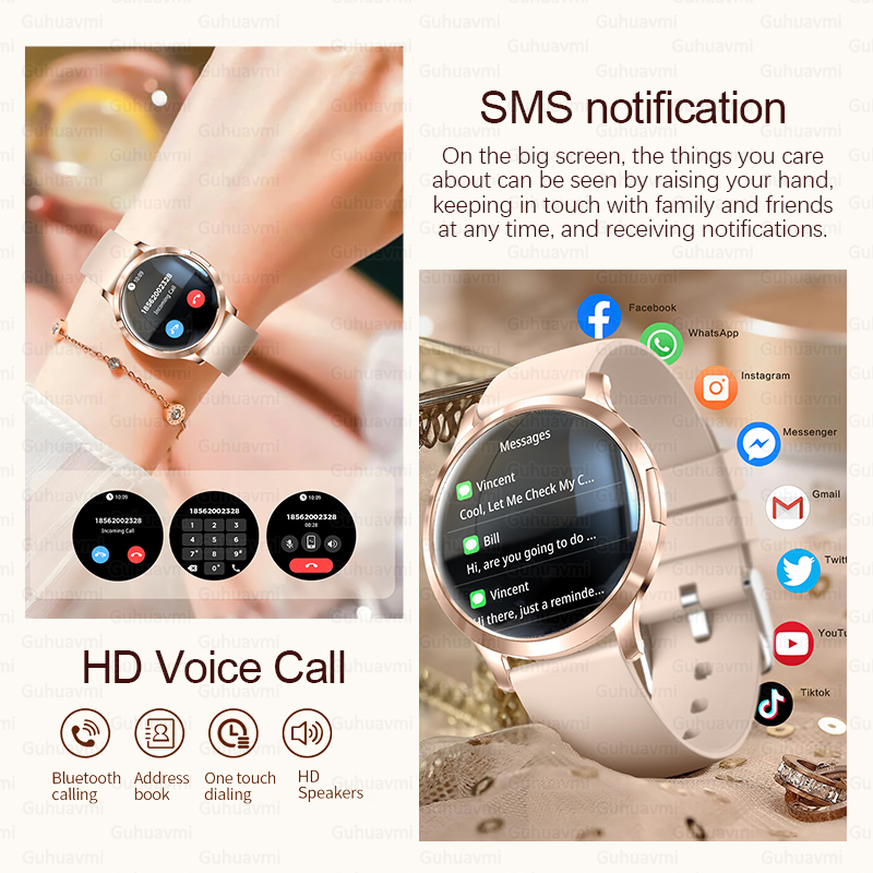 2025 New Smart Watch Women 1.3 - Luxury Watch Hd avaliação e preço