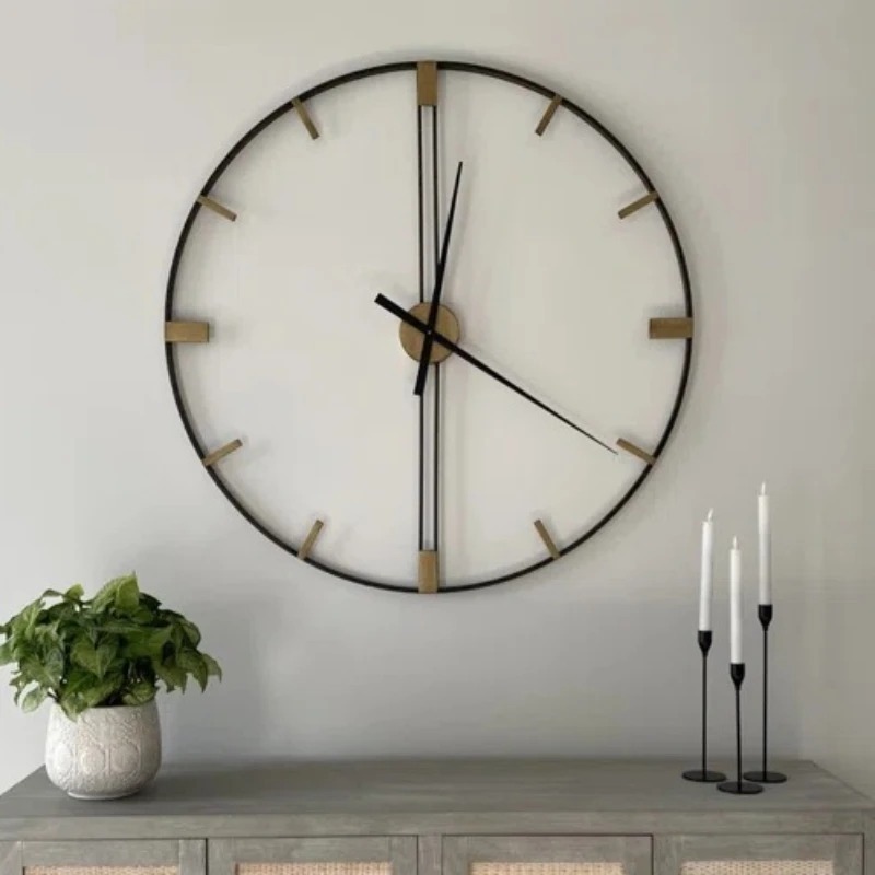 Large Luxury Silent Wall Clock - Luxury Watch Europe avaliação e preço
