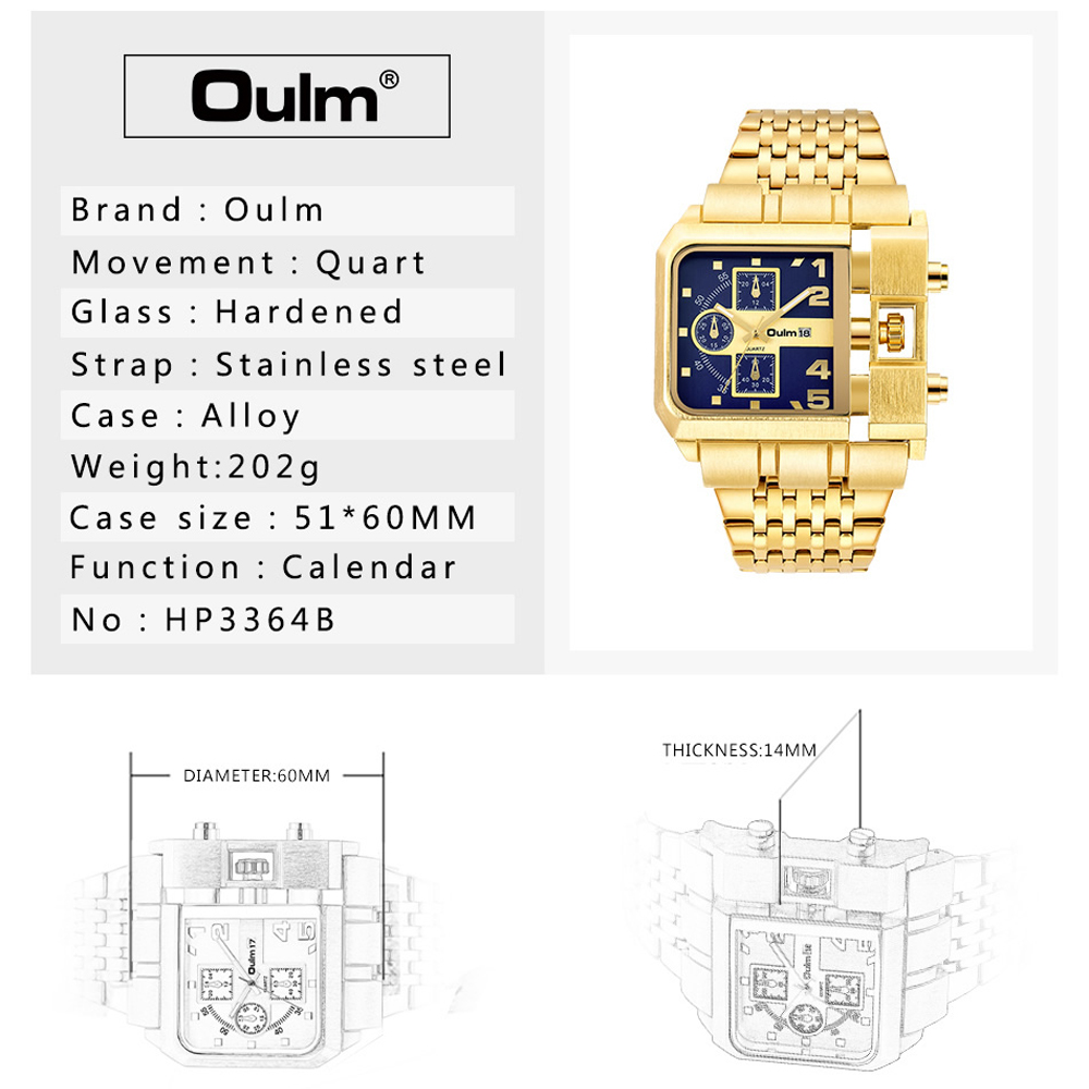 Oulm 3364 Luxury Brand Watch S - Luxury Watch Unique avaliação e preço