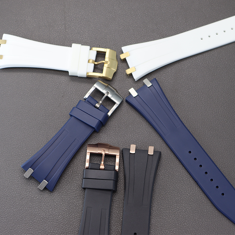 26.5mm Watchband Rubber Bracel - Luxury Watch Store avaliação e preço