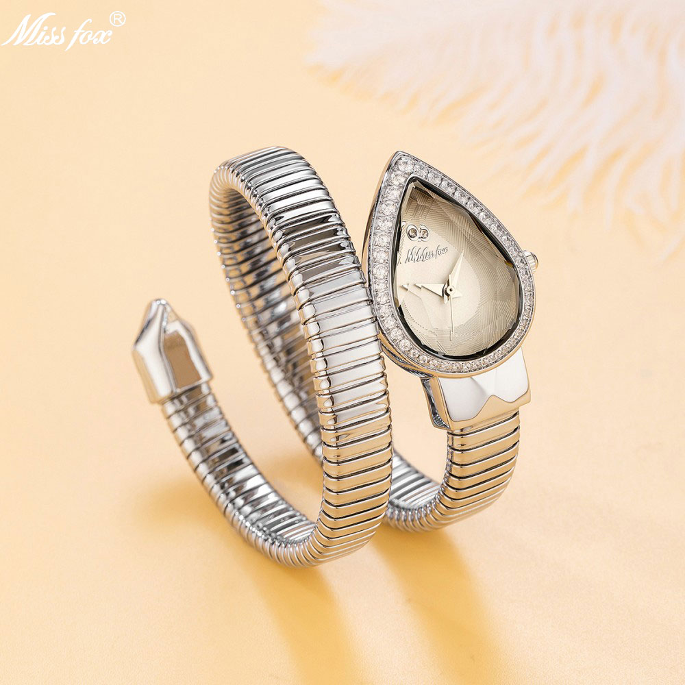 MISSFOX Snake Shape Diamond Wa - Luxury Watch Unique avaliação e preço