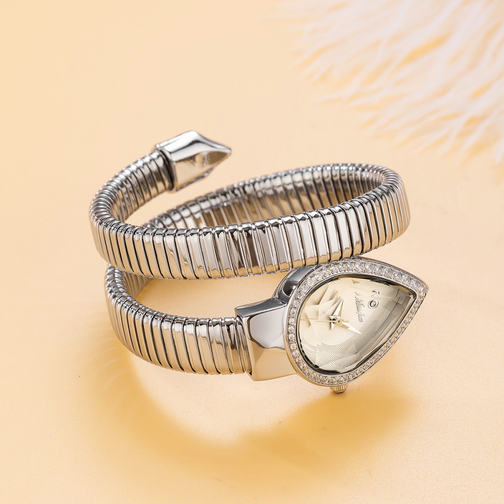 MISSFOX Snake Shape Diamond Wa - Luxury Watch Unique avaliação e preço