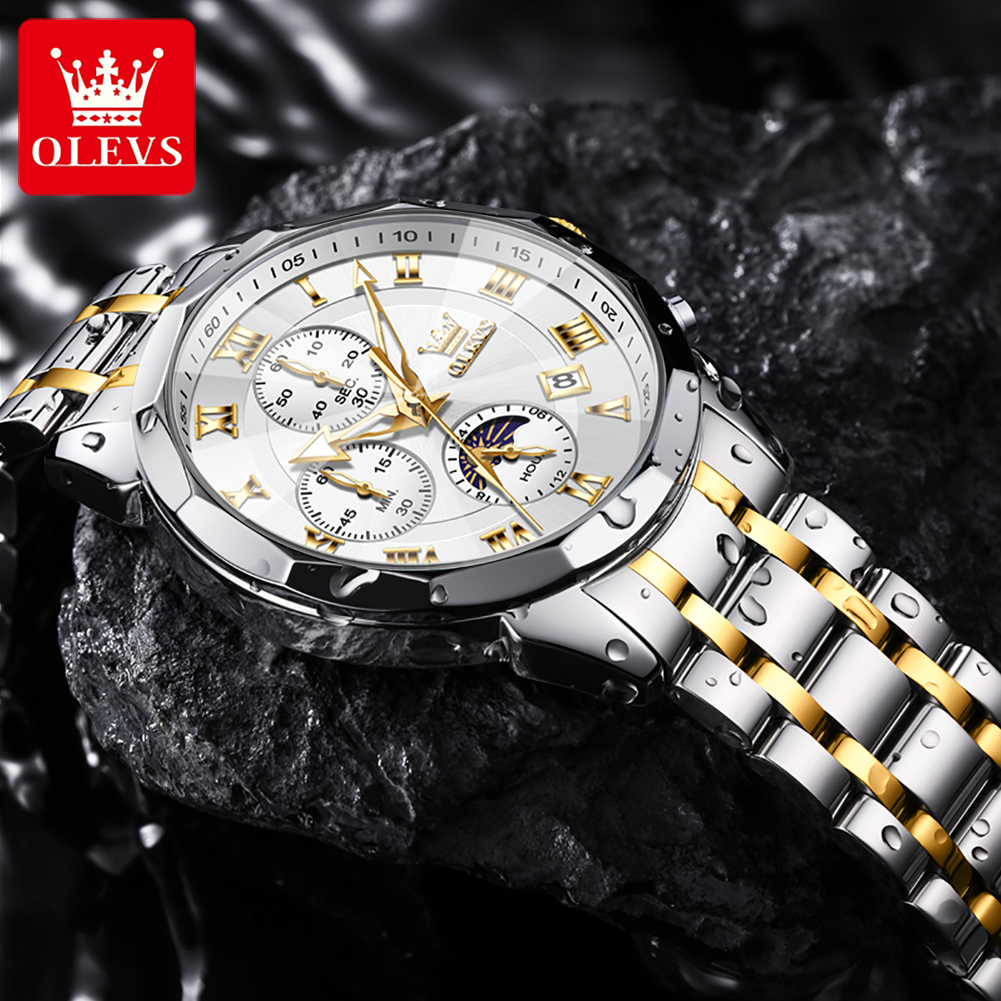 OLEVS 3675 Men Watch Top Origi - Luxury Watch Hd avaliação e preço