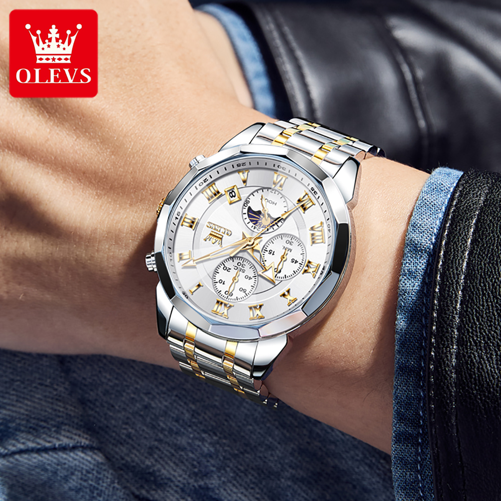 OLEVS 3675 Men Watch Top Origi - Luxury Watch Hd avaliação e preço