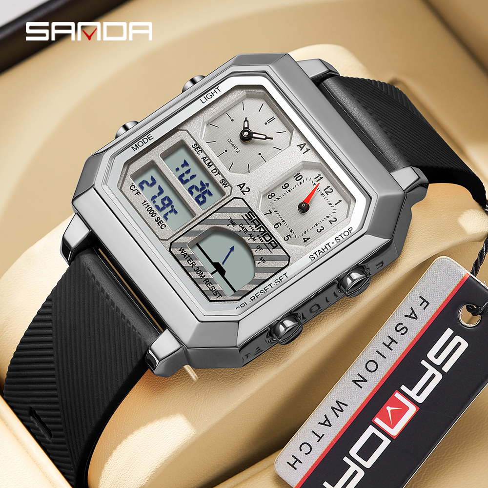 SANDA Top Brand 6210 Fashion M - Luxury Watch Store avaliação e preço