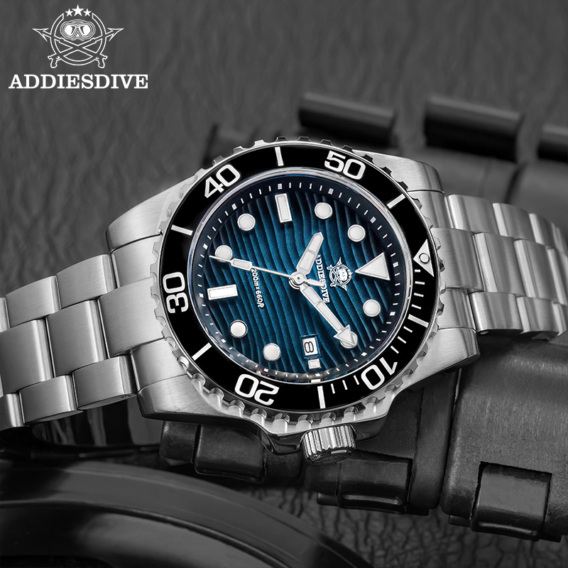 ADDIESDIVE Men's 2115 Quartz W - Luxury Watch With Green Dial avaliação e preço