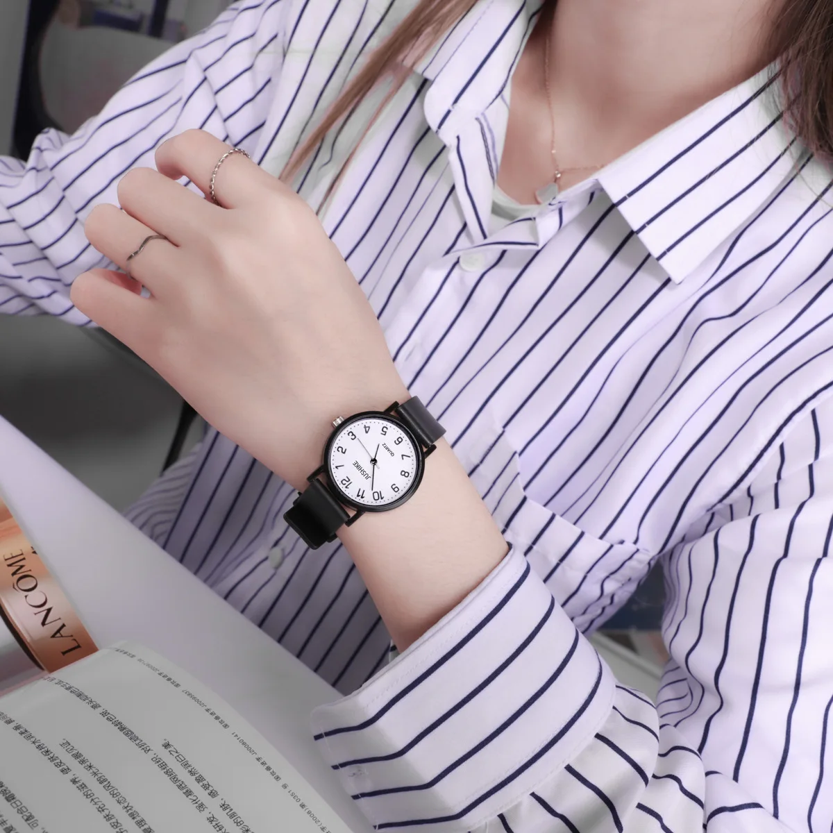 Simple Black Watch Quartz Watc - Lux Watch avaliação e preço