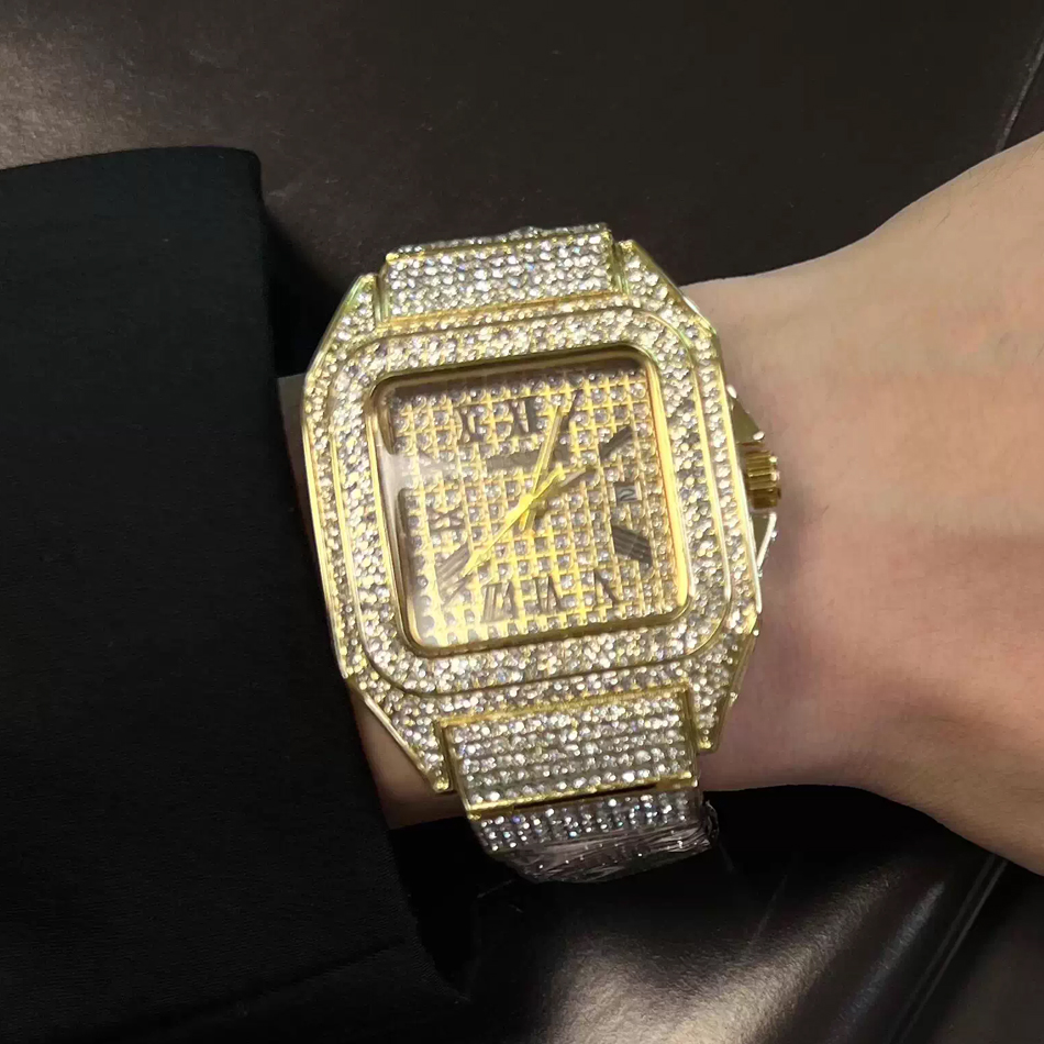 Gold or black Watch Ice Out Sq - Luxury Watch Manufacturers avaliação e preço