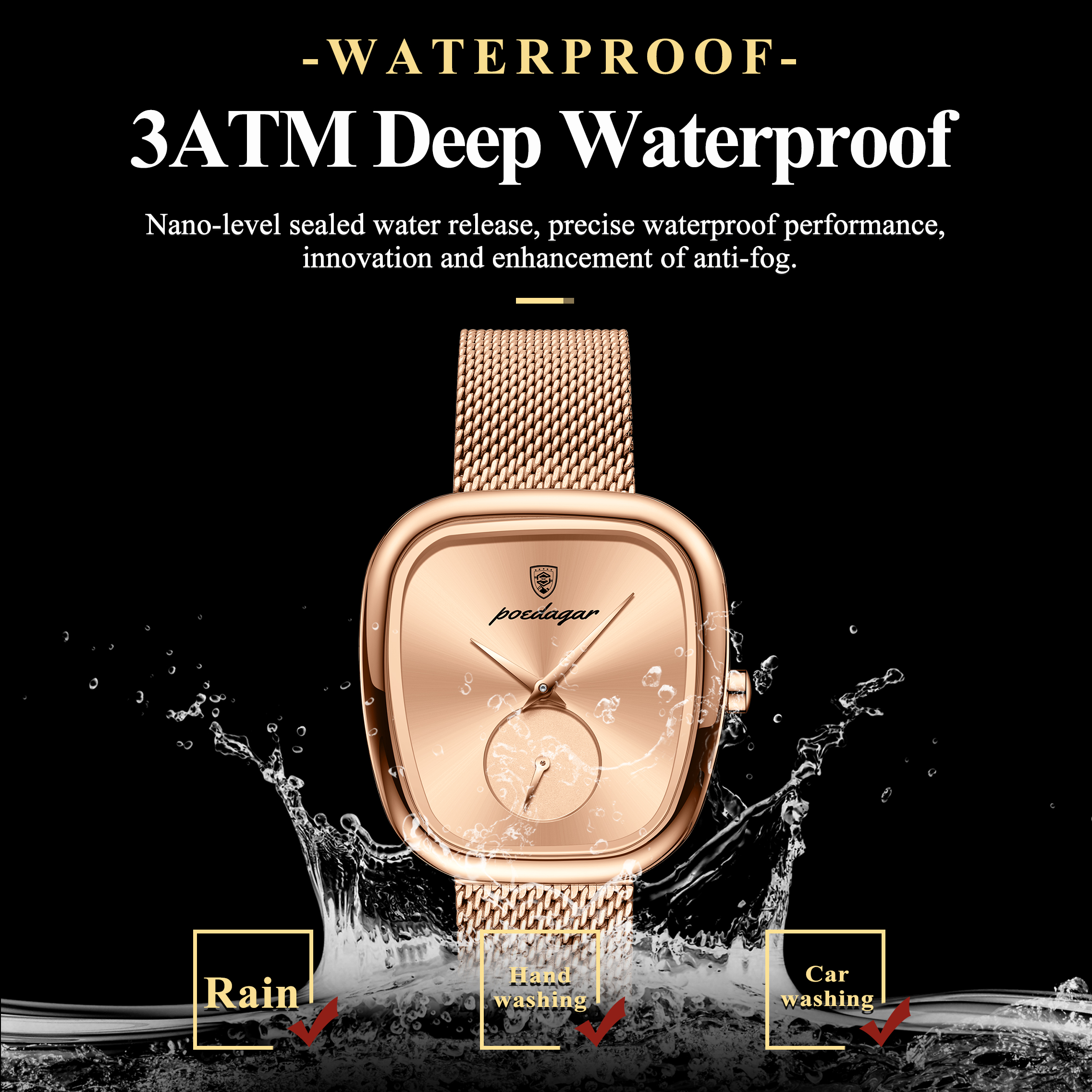 POEDAGAR Luxury Brand Woman Wa - Lux Watch avaliação e preço
